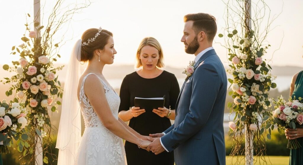 Młoda Para w trakcie ślubu humanistycznego