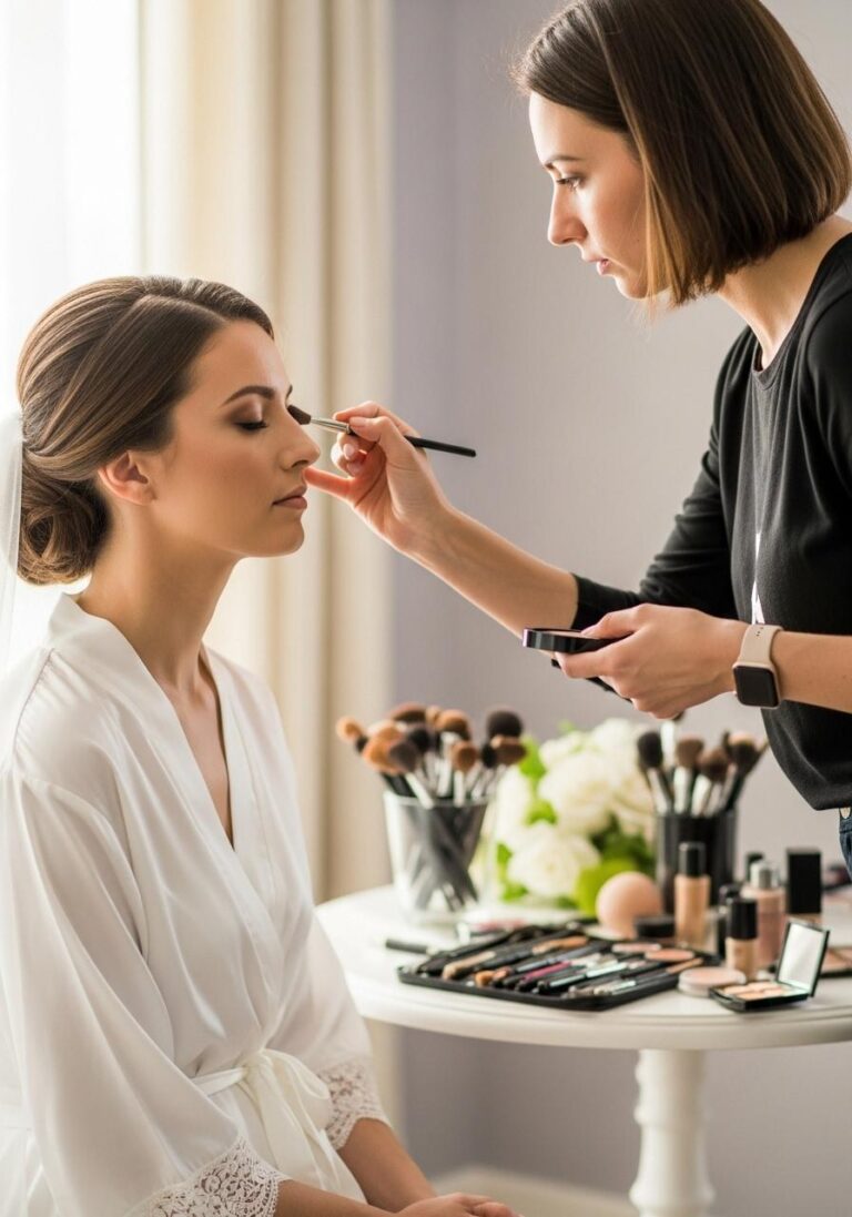 Ile trwa makijaż ślubny? O której zacząć?