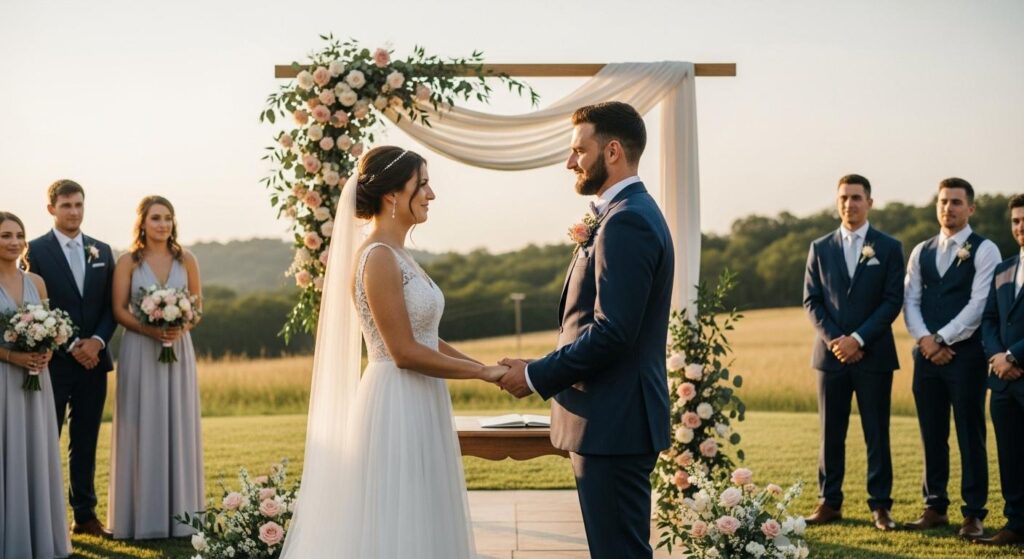 Para Młoda biorąca ślub w środku tygodnia