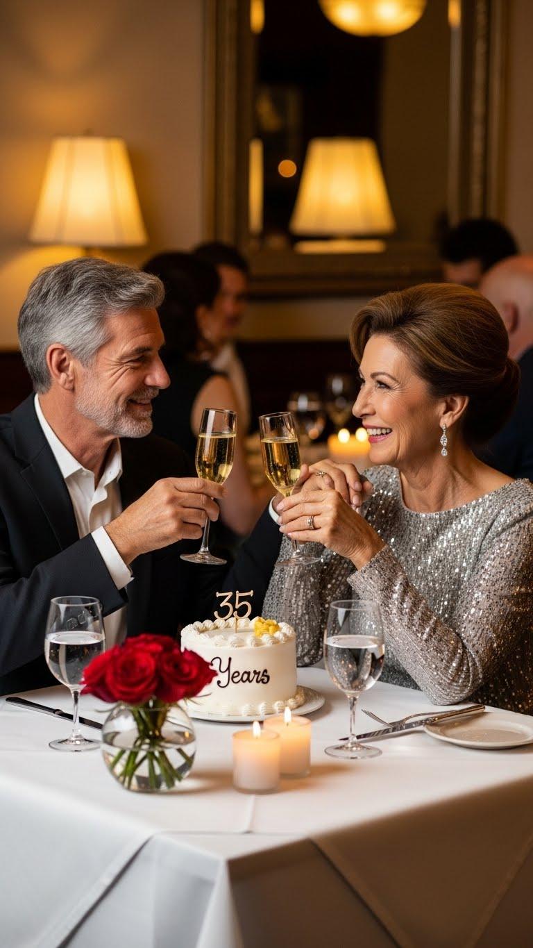 Życzenia na 35 rocznicę ślubu – najpiękniejsze propozycje