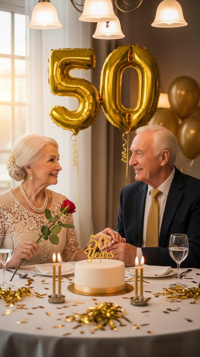 Życzenia na 50 rocznicę ślubu (złote gody) – wzruszające, religijne i oryginalne