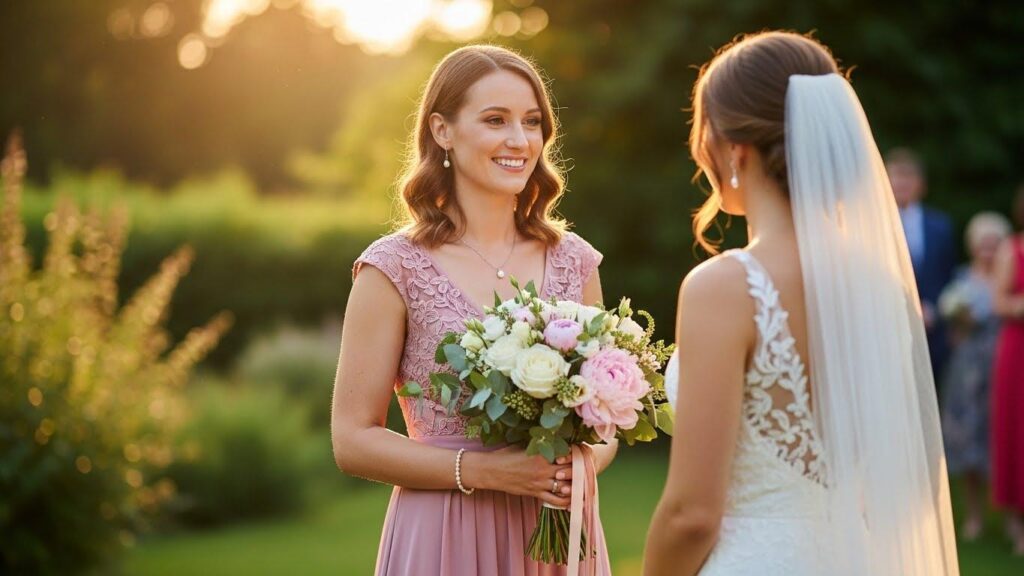 Druhna pomagająca Pannie Młodej