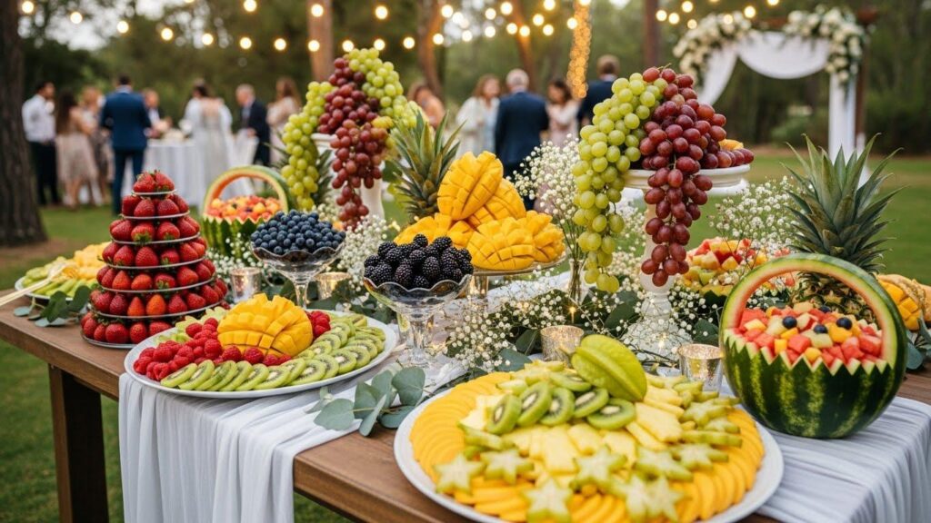 Stół owocowy na weseleu