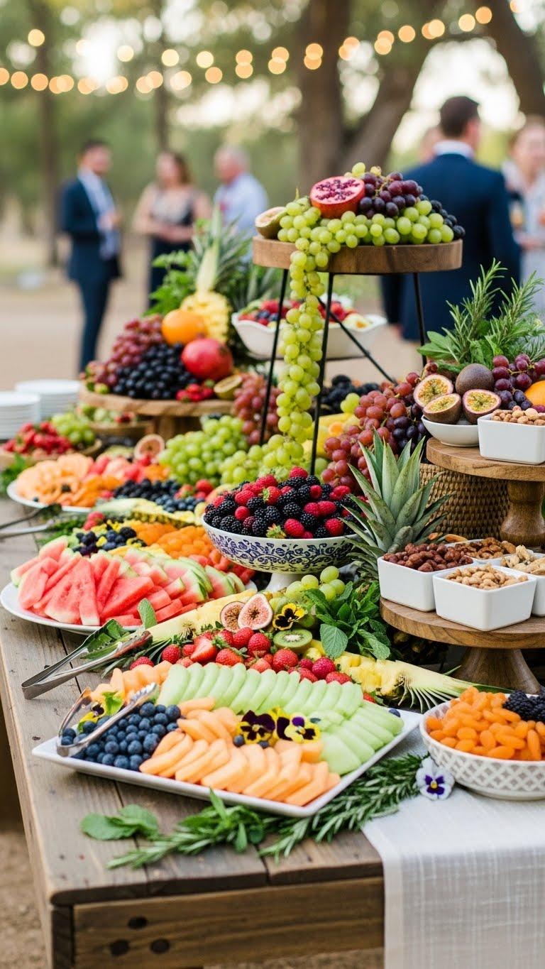Owoce na wesele – jakie, ile i jak je podać (stół owocowy)